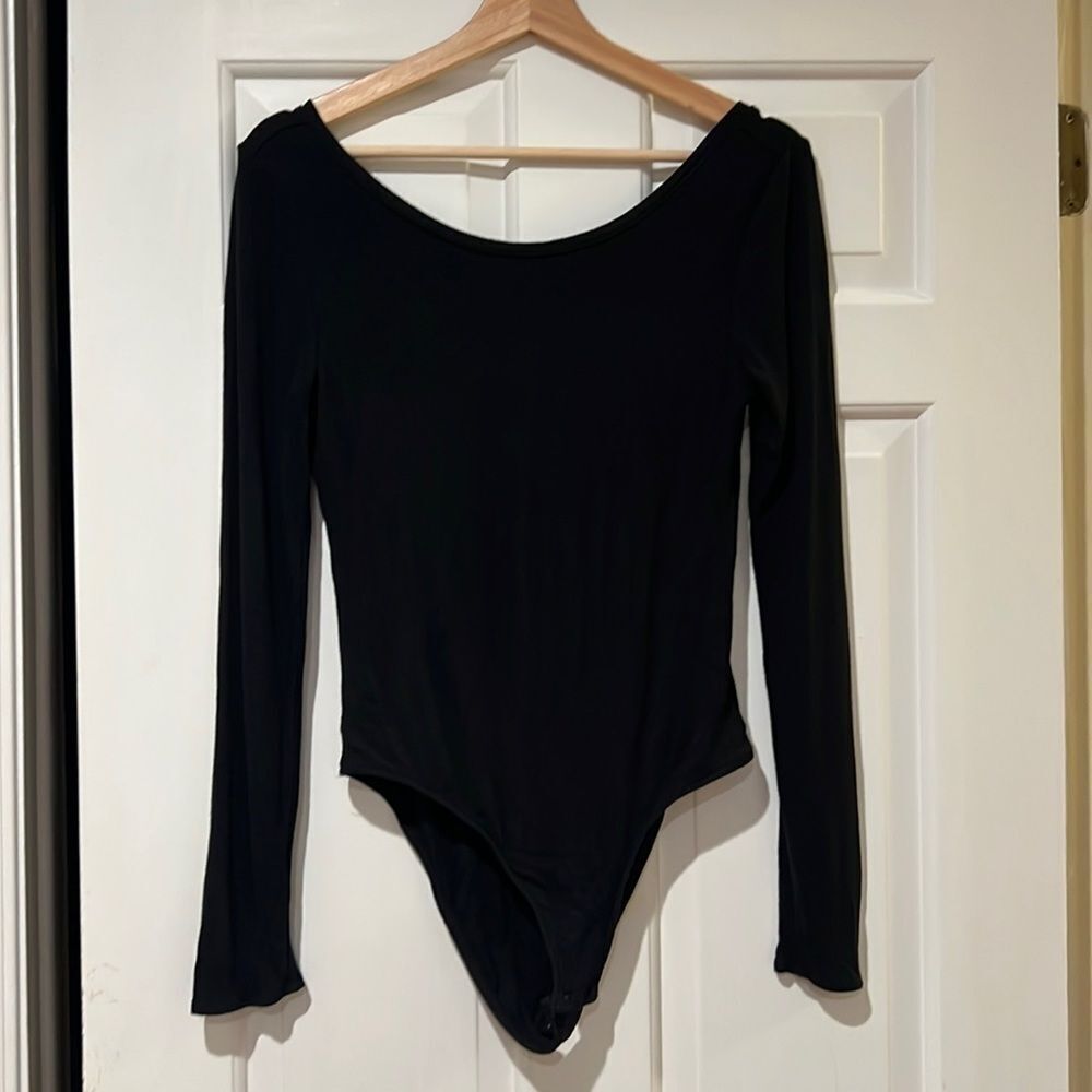 Gap black long sleeve bodysuit